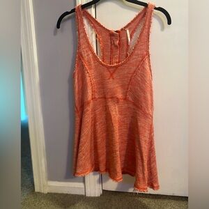 Free People Orange Women's Sleeveless Top